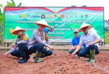 Pilar Saga Dukung Tanam Jagung Serentak bersama Polres Tangsel
