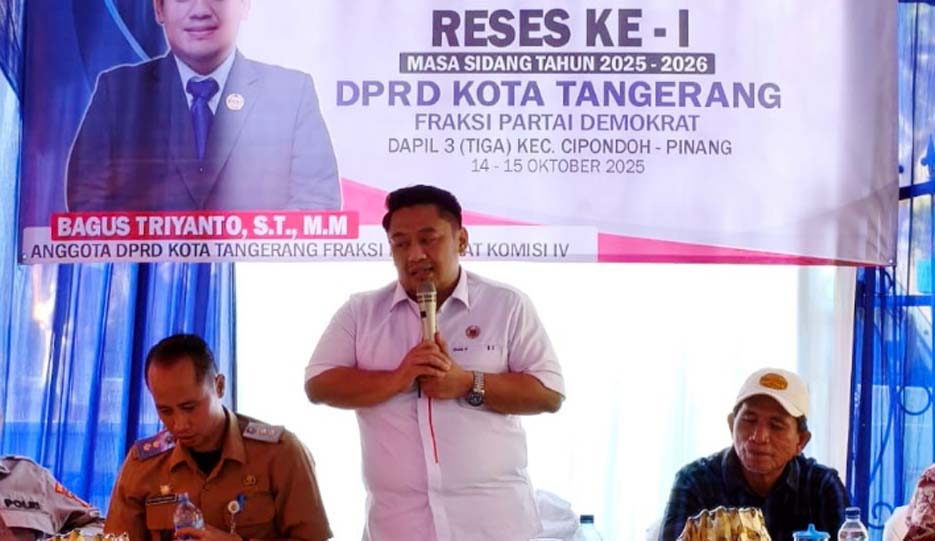 Serap Aspirasi, Anggota DPRD Kota Tangerang Bagus Triyanto Gelar Reses di Kunciran