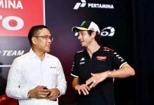 Valentino Rossi Hadiri Peluncuran Motor Livery Indonesia dari Pertamina