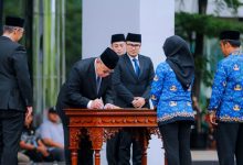 Lantik 856 PPPK Paruh Waktu, Benyamin: Tunjukkan Kinerja Terbaik