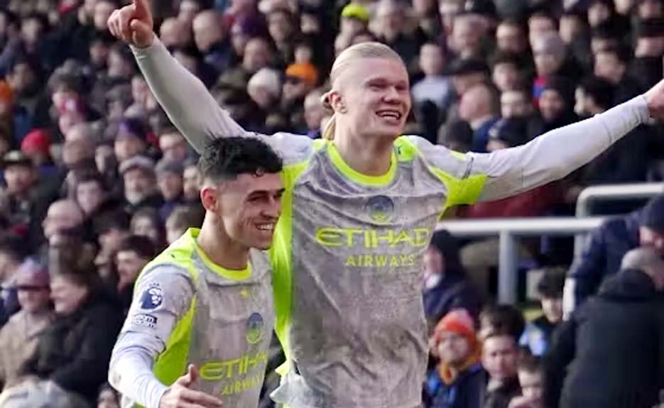 Erling Haaland dan Foden Bawa City Raih Kemenangan 3-0 Atas Crystal Palace