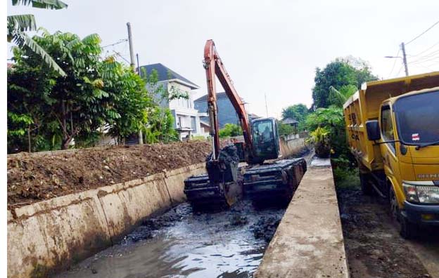 Pemkot Tangerang Mulai Normalisasi Saluran Sekunder Pondok Bahar