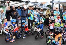 Sehat Sejak Dini, Sachrudin Buka Latihan Push Bike di Cipondoh