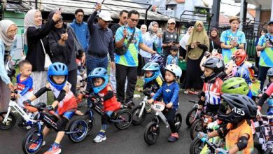 Sehat Sejak Dini, Sachrudin Buka Latihan Push Bike di Cipondoh
