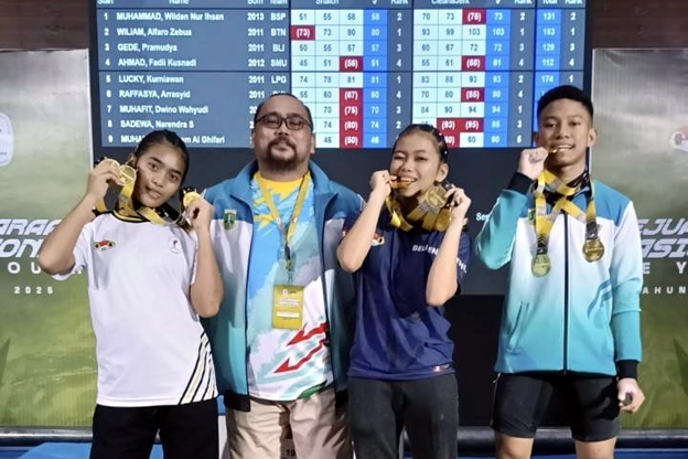 Atlet Angkat Besi Kota Tangerang Borong 9 Medali Emas di Kejurnas