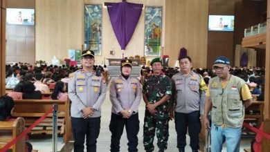 Polsek Pinang Beri Pengamanan 5 Gereja Saat Jumat Agung dan Paskah