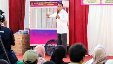 Bupati Tangerang Serahkan Bantuan 50 Gerobak UMKM untuk Warga