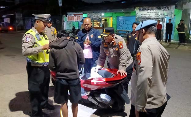 Polsek Karawaci Gencar Patroli Malam Antisipasi Kejahatan Dijalan