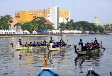 Lomba Dayung Perahu Naga Meriahkan Festival Cisadane 2026