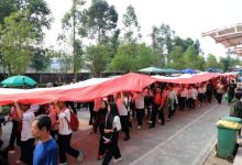 Ribuan Pemuda di Kota Tangerang Kirab Merah Putih Sepanjang 81 Meter