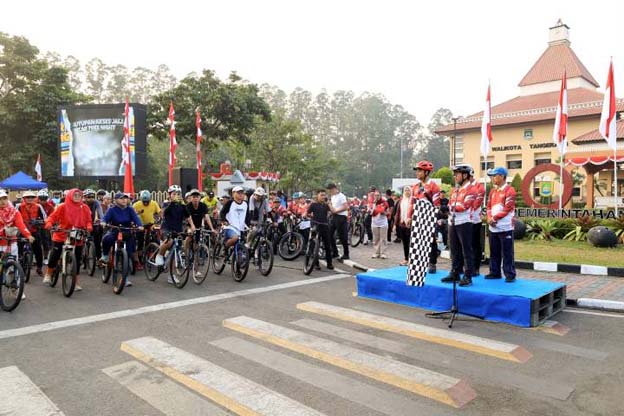 HUT ke-81 RI, Pemkot Tangerang Gelar Gowes Bareng Masyarakat