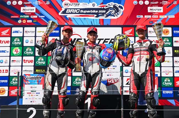 Pebalap Binaan Astra Honda Raih Double Podium di Thailand